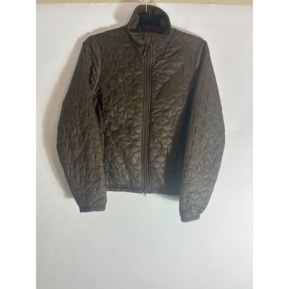 LL Bean Quilted Puffer Jacket XS Brown Full Zip Onion Quilt Gorpcore Utility